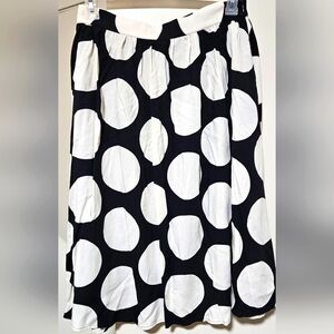 Modcloth Polkadot Midi XL Skirt with Pockets